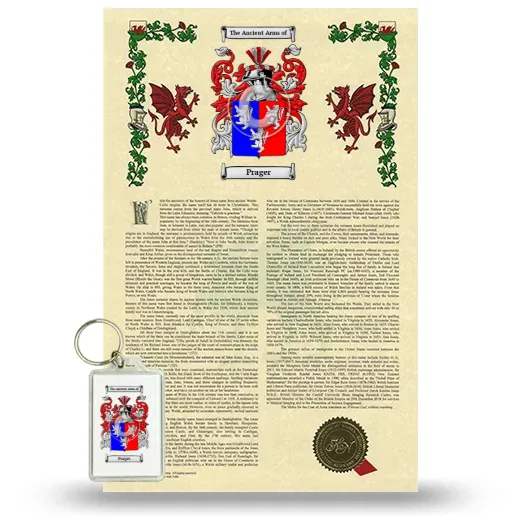 Prager Armorial History and Keychain Package