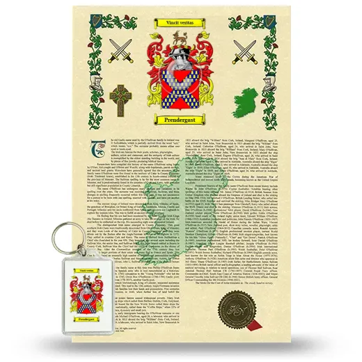 Prendergast Armorial History and Keychain Package