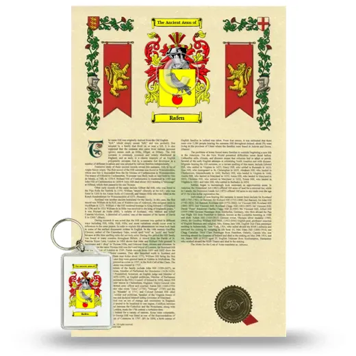 Rafen Armorial History and Keychain Package