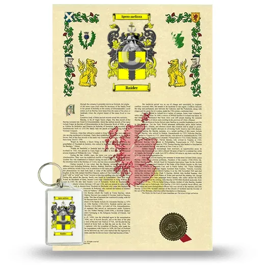 Raider Armorial History and Keychain Package
