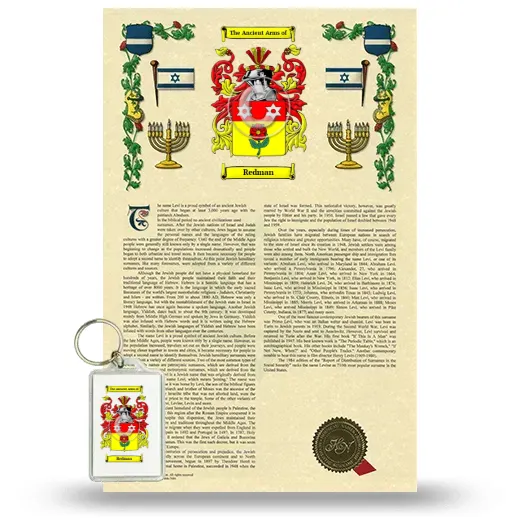 Redman Armorial History and Keychain Package