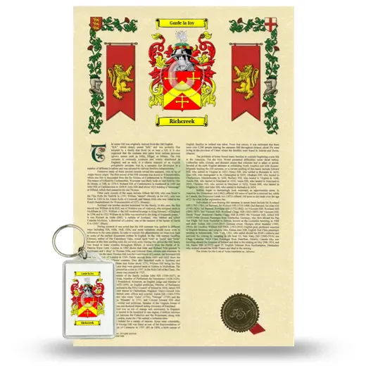 Richcreek Armorial History and Keychain Package