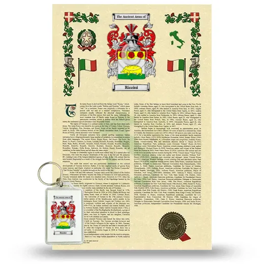 Rizzini Armorial History and Keychain Package