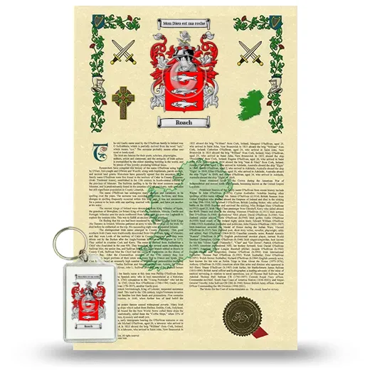 Roach Armorial History and Keychain Package