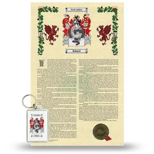 Robard Armorial History and Keychain Package
