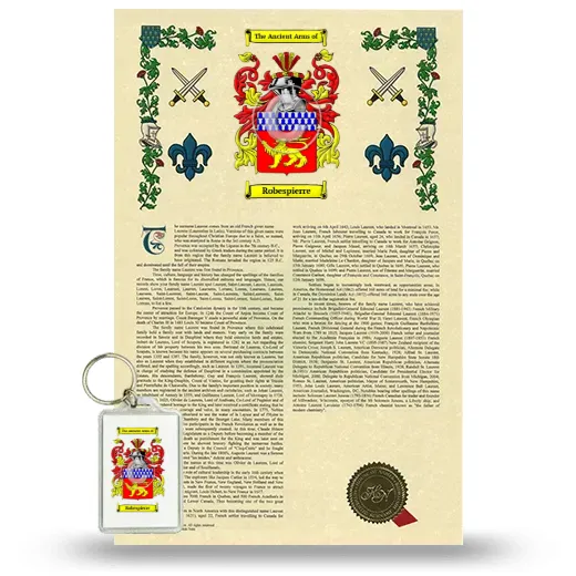 Robespierre Armorial History and Keychain Package