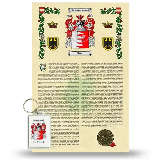 Roer Armorial History and Keychain Package