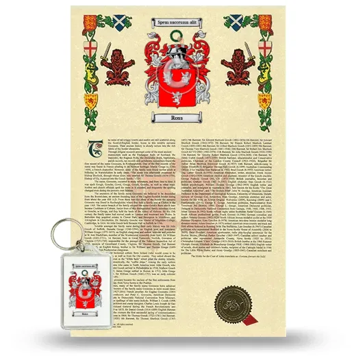 Ross Armorial History and Keychain Package