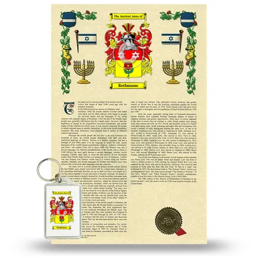 Rothmann Armorial History and Keychain Package