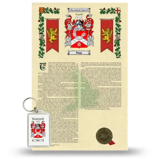 Rugg Armorial History and Keychain Package