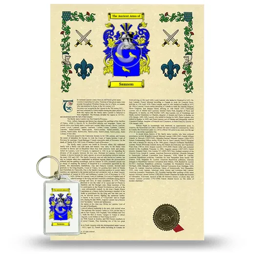 Samson Armorial History and Keychain Package