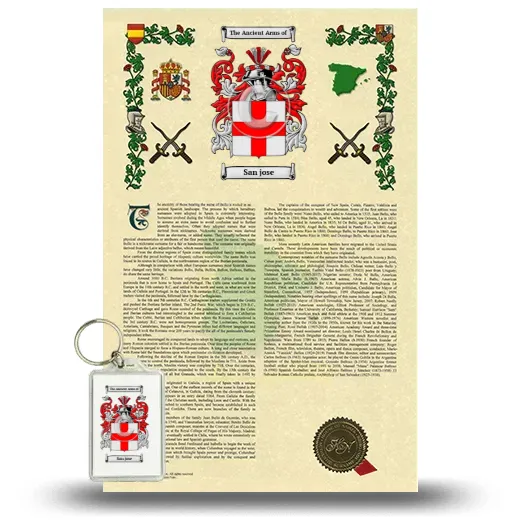San jose Armorial History and Keychain Package
