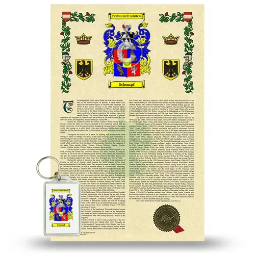 Schempf Armorial History and Keychain Package