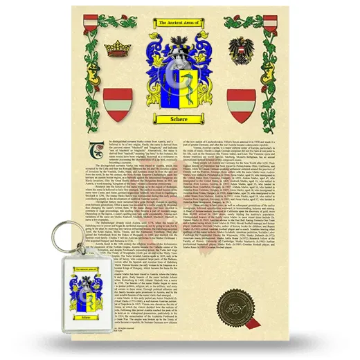 Schere Armorial History and Keychain Package