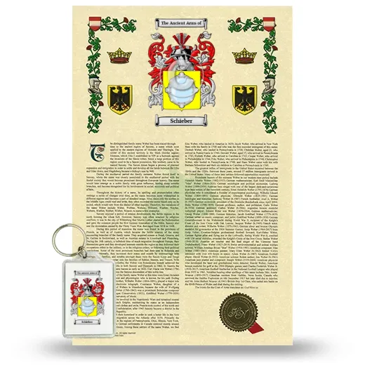 Schieber Armorial History and Keychain Package