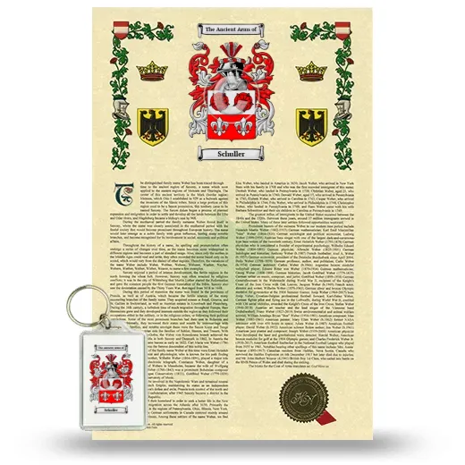 Schuller Armorial History and Keychain Package