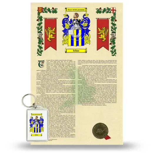 Schur Armorial History and Keychain Package
