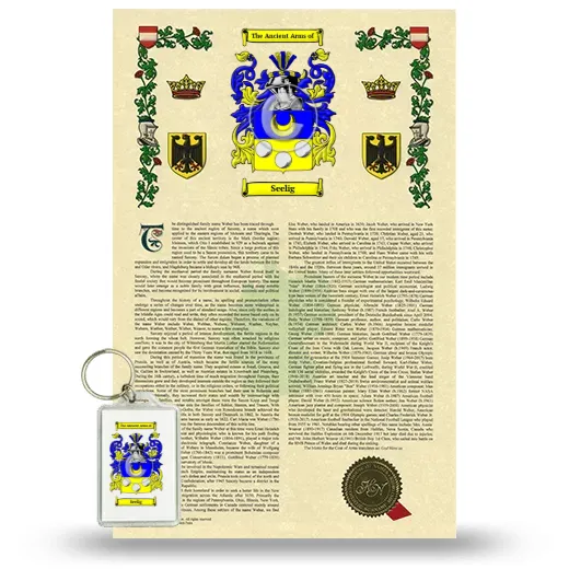 Seelig Armorial History and Keychain Package