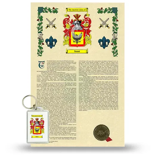 Seret Armorial History and Keychain Package