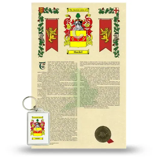 Shackel Armorial History and Keychain Package