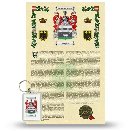 Shapiro Armorial History and Keychain Package