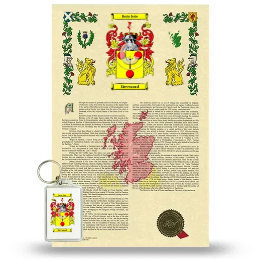 Sievwrord Armorial History and Keychain Package
