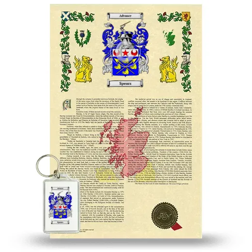 Spears Armorial History and Keychain Package