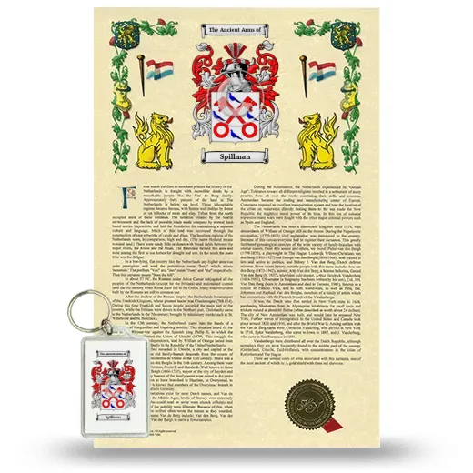 Spillman Armorial History and Keychain Package