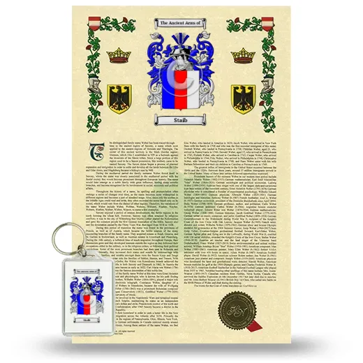 Staib Armorial History and Keychain Package