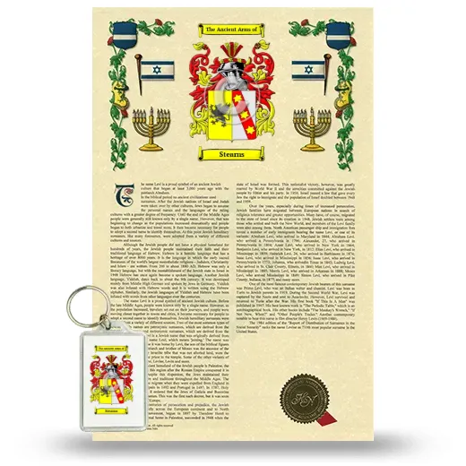 Stearns Armorial History and Keychain Package