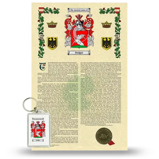 Steiger Armorial History and Keychain Package