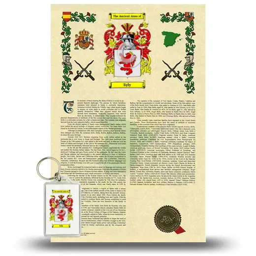 Syly Armorial History and Keychain Package