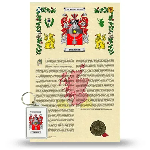 Templeton Armorial History and Keychain Package
