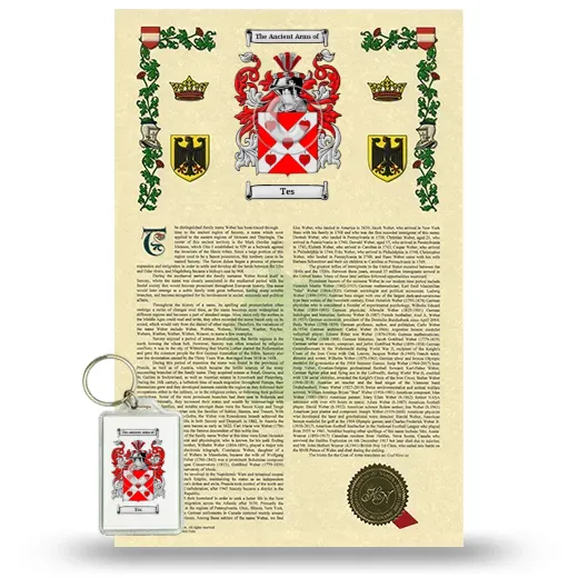 Tes Armorial History and Keychain Package