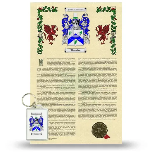 Thomlan Armorial History and Keychain Package