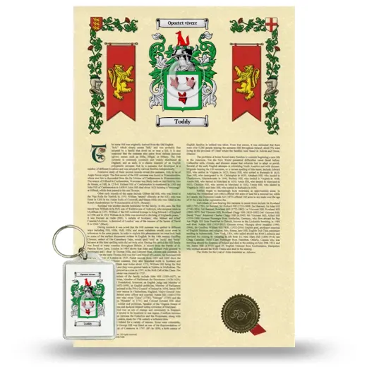 Toddy Armorial History and Keychain Package