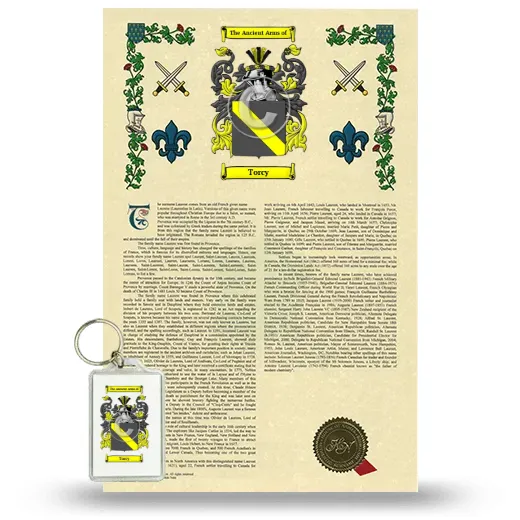 Torcy Armorial History and Keychain Package
