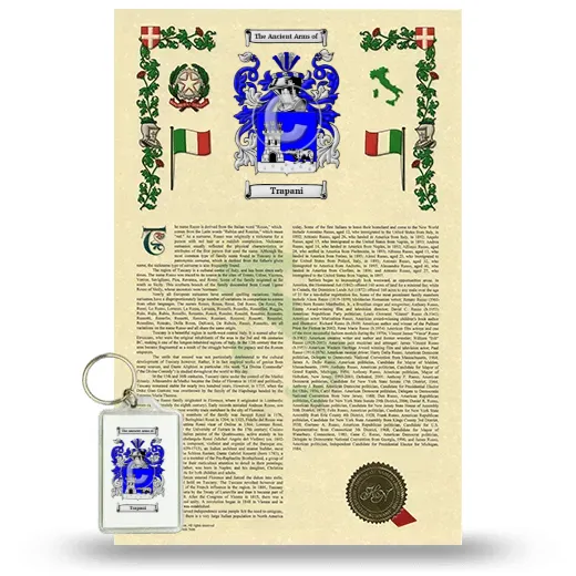 Trapani Armorial History and Keychain Package