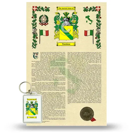 Travieso Armorial History and Keychain Package