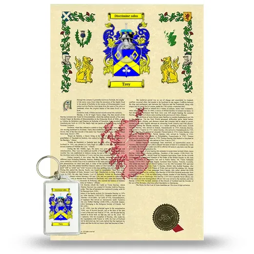 Trey Armorial History and Keychain Package