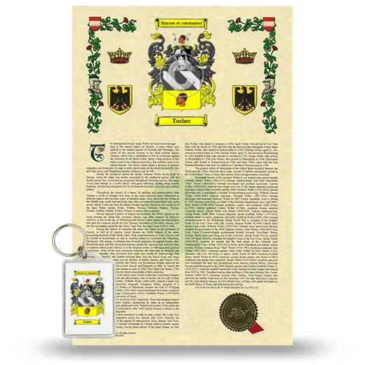 Tucher Armorial History and Keychain Package