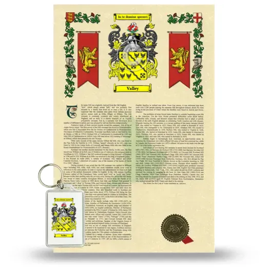 Valley Armorial History and Keychain Package