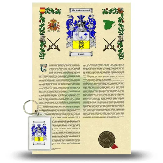 Varró Armorial History and Keychain Package