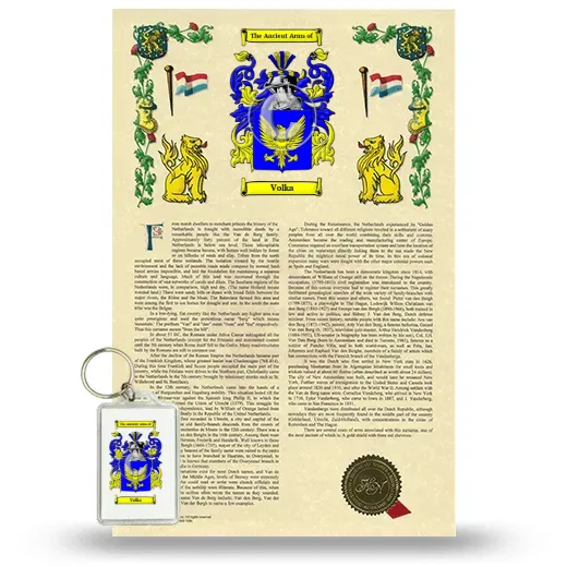 Volka Armorial History and Keychain Package