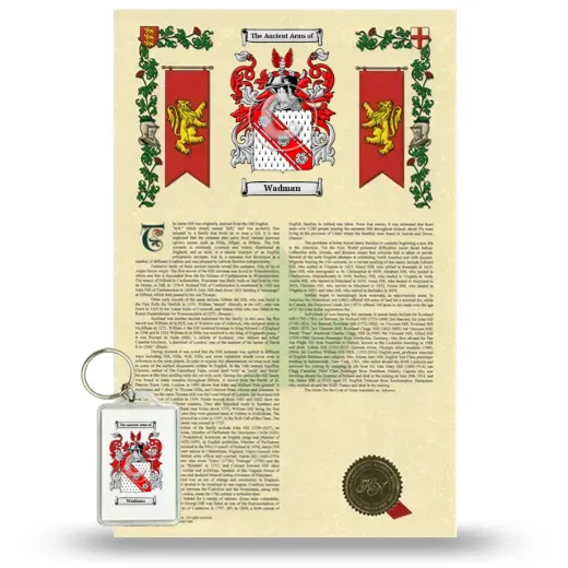 Wadman Armorial History and Keychain Package