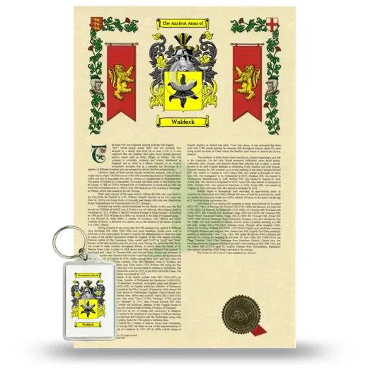 Walduck Armorial History and Keychain Package