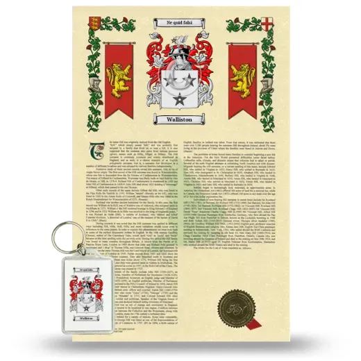 Walliston Armorial History and Keychain Package