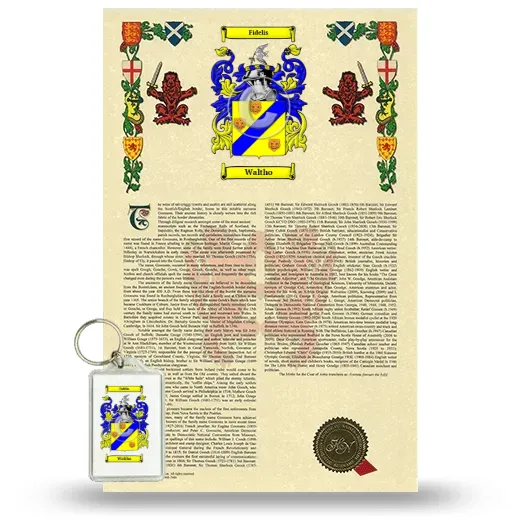 Waltho Armorial History and Keychain Package