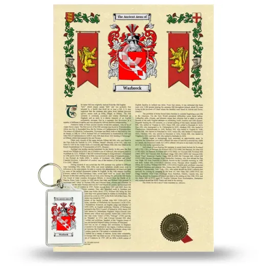 Warbreck Armorial History and Keychain Package