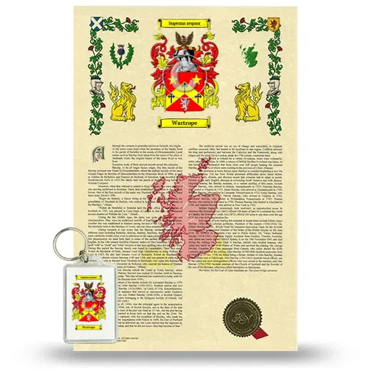 Wartrope Armorial History and Keychain Package